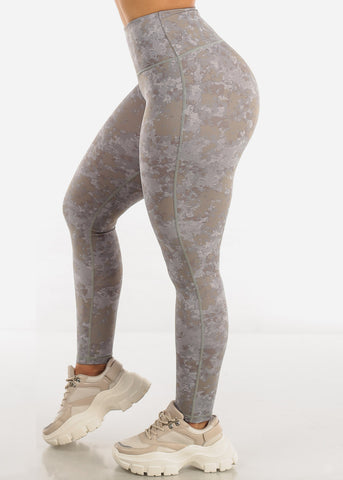 Image of Activewear High Waisted Printed Leggings