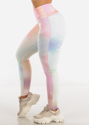 Image of Activewear High Waisted Multicolor Leggings