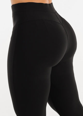Image of Black Butt Lifting High Waist Dressy Skinny Pants